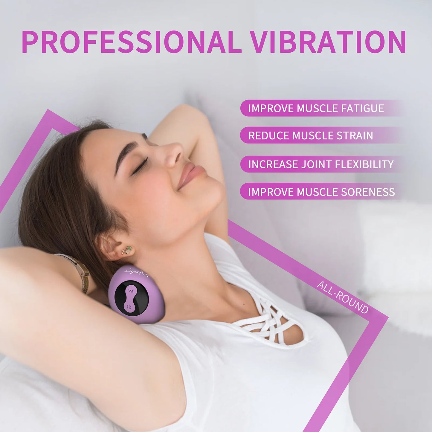 VOW電動マッサージボール　筋膜リリース　電動筋膜ローラー　ヨガダンベルボール