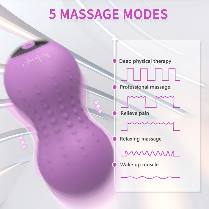 VOW Electric Massage Ball, Fascia Release, Electric Fascia Roller, Yoga Dumbbell Ball